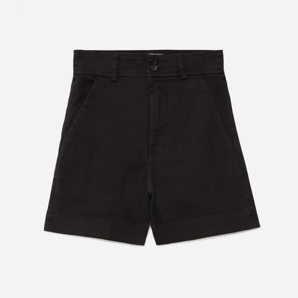 Everlane The Way-High Twill Shorts in Black - Picture 7 of 7